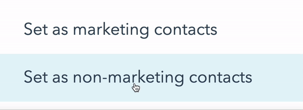 HubSpot Marketing Contacts